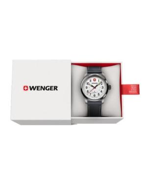 Men Klasické Swiss Quartz Analog Watch WENGER 01.0541.126 Bílá Dial 43mm image 1