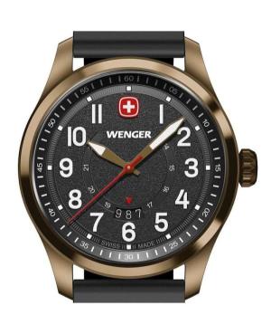 Men Klasické Swiss Quartz Analog Watch WENGER 01.0541.125 Černá Dial 43mm image 4