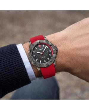 Men Sports Diver Swiss Quartz Analog Watch WENGER 01.0641.144 Black Dial 43mm image 3