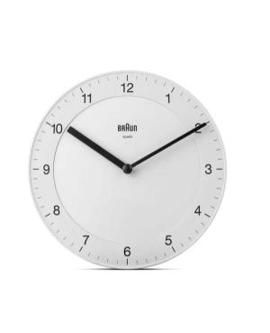 Braun BC06W analogue wall clock Plastic White