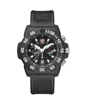 Men Diver Swiss Quartz Analog Watch Chronograph LUMINOX XS.3581 Black Dial 45mm