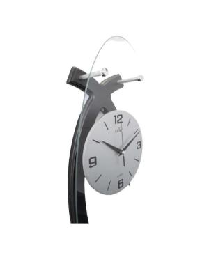 ADLER 20174ANT Wall clock Wood Glass Gray image 2