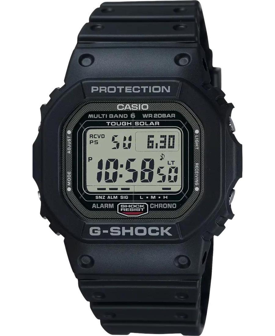Mężczyźni Diver Japonia bateria słoneczna cyfrowe Zegarek Chronograf CASIO GW-5000U-1ER G-Shock Kolor srebrny Wybierz 43mm