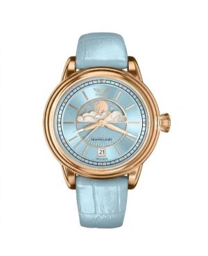 Women Classic Swiss Quartz Analog Watch AVIATOR V.1.33.2.360.4 Blue Dial 36mm