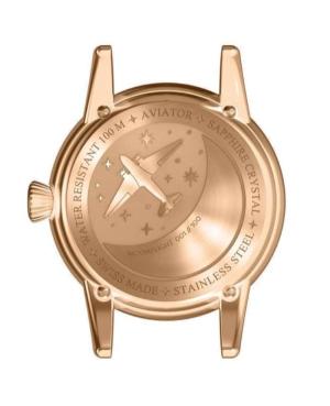 Women Klassisch Swiss Quartz Analog Watch AVIATOR V.1.33.2.360.4 Blau Dial 36mm image 4