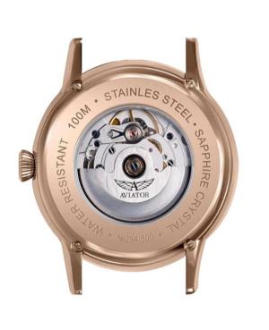 Men Klasické Luxury Swiss Automatic Watch AVIATOR V.3.20.2.226.4 Hnědá Dial 45mm image 4