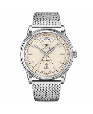 Men Klassisch Luxury Swiss Automatic Watch AVIATOR V.3.20.0.141.5 Sand Dial 45mm