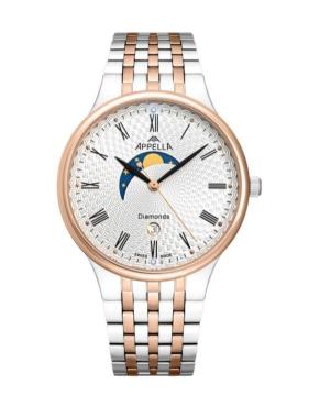 Men Classic Analog Swiss Quartz Watch APPELLA Silver Dial 41mm L12002.R133DMQ
