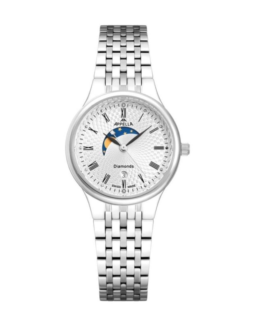 Women Classic Analog Swiss Quartz Watch APPELLA Silver Dial 32.1mm L32002.5133DMQ