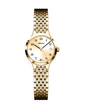 Kobiety Classic Analog Szwajcar kwarcowy Zegarek ADRIATICA Złoty kolor Wybierz 24.9mm A3845.1121Q