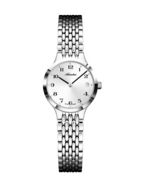 Women Classic Analog Swiss Quartz Watch ADRIATICA Silver Dial 24.9mm A3845.5123Q
