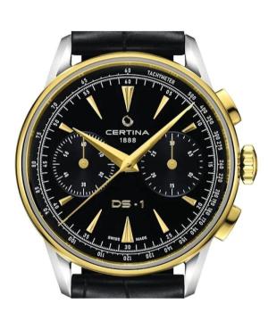 Vyriškas Klasikinis Luxury Swiss Kvarcinis - elektroninis, Solar Rodyklinis Watch Chronograph CERTINA C029.462.26.051.00 Juodas  image 4