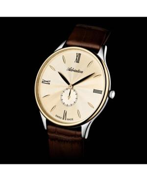 Men Classic Analog Swiss Quartz Watch ADRIATICA Gold color Dial 41mm A1230.2261QXL image 4