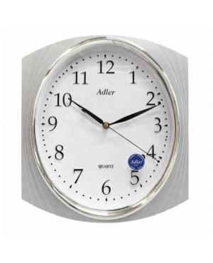 ADLER PW098 SILVER Quartz Wall Clock Plastic Silver color