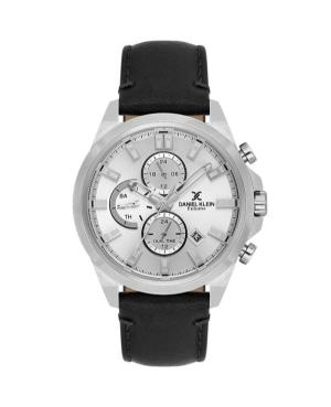 Vyriškas Klasikinis Kvarcinis Rodyklinis Watch DANIEL KLEIN DK.1.14244-1 Sidabras Dial 44mm