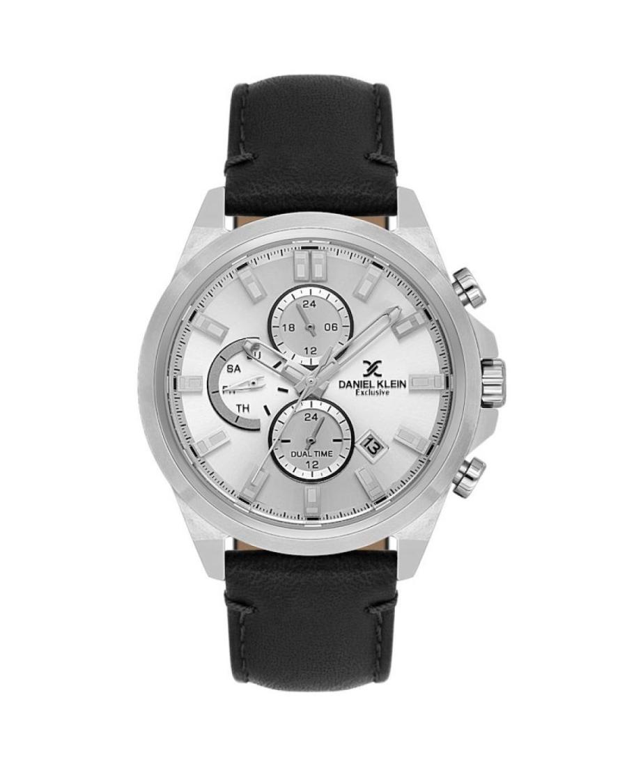 Men Classic Quartz Analog Watch DANIEL KLEIN DK.1.14244-1 Silver Dial 44mm