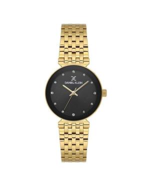 Women Classic Quartz Analog Watch DANIEL KLEIN DK.1.14175-3 Black Dial 30mm