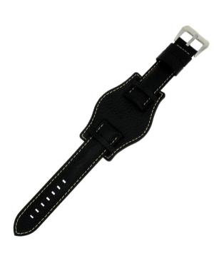 Watch Strap Diloy 386.01.22 Black Juoda 22 mm