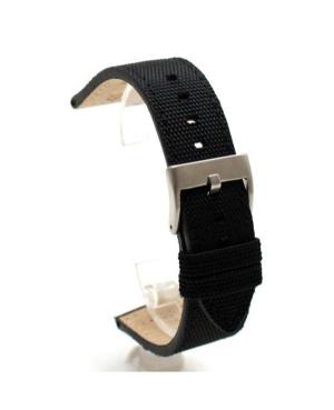 Watch Strap Diloy 416.01.24 Black Textile Schwarz 24 mm image 3