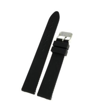 Watch Strap Diloy S222.01.22 Silicone Black Silikonas Juoda 22 mm image 2