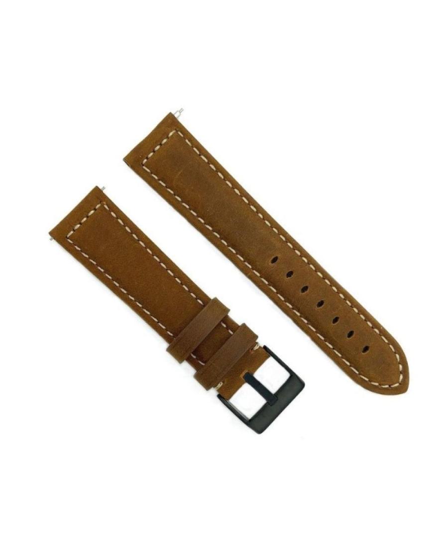 Watch Strap Diloy 397.03.22 Brown Hnědá 22 mm