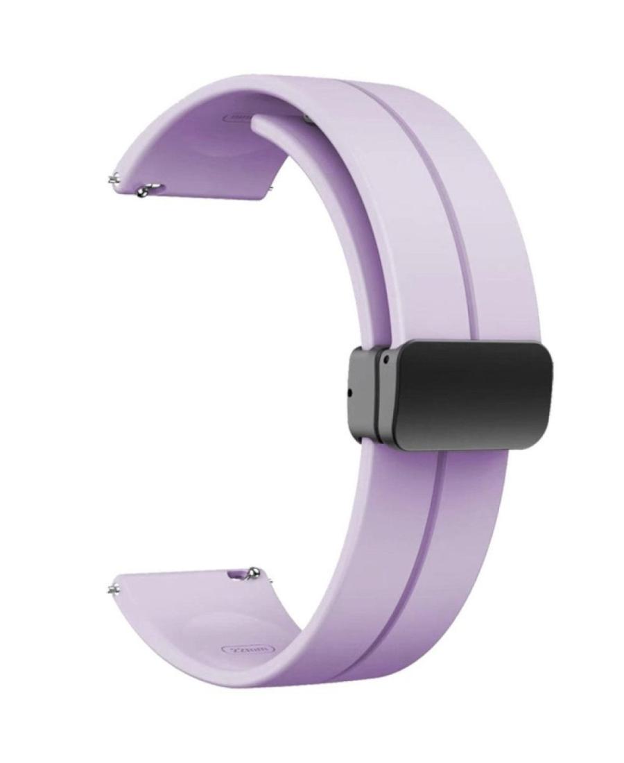 Watch Strap Diloy SBR45.18.20 Silicone Purple 20 mm