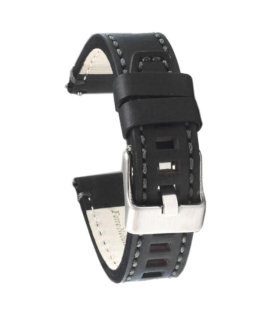Watch Strap Diloy 414.01.20 Black Černá 20 mm