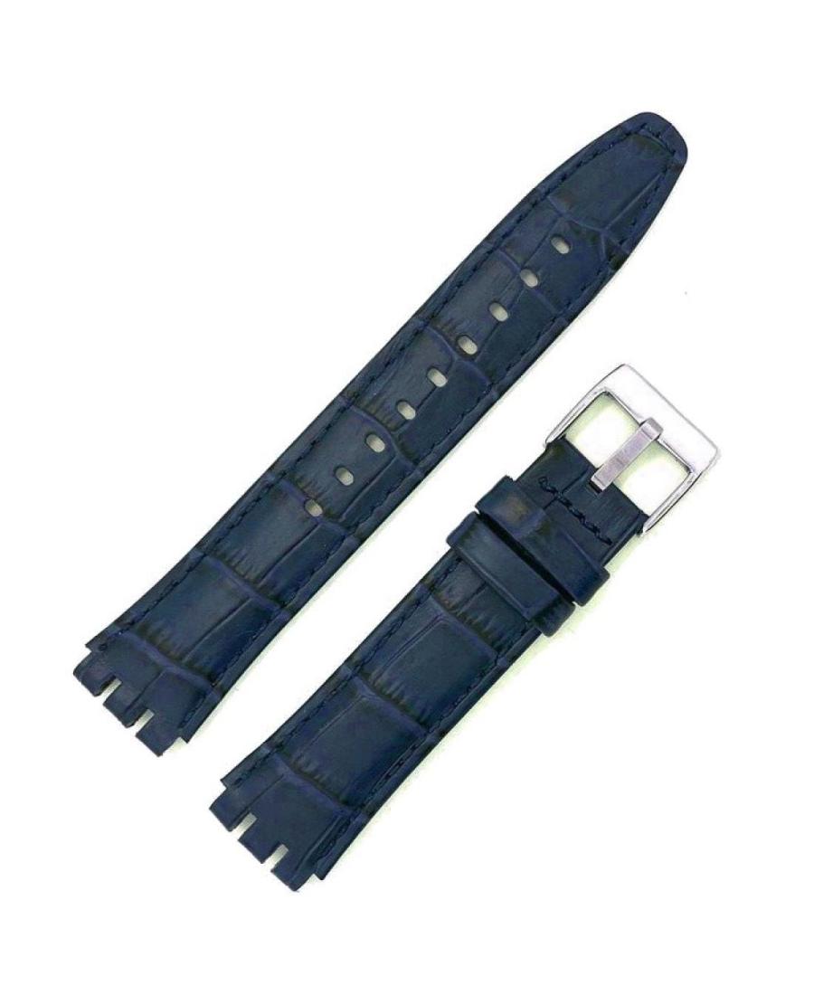 Diloy 328.05.23 Watch strap - bracelet, suitable for Swatch watch Blue 23 mm Blau 19 mm