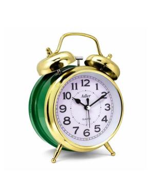 ADLER40133G-GR Wall clock Green Plastic Zelená Metal Gold color