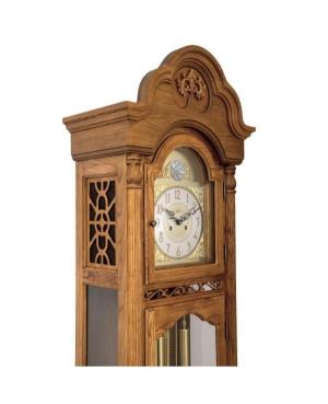 ADLER 10021O Grandfather Clock Mechanical Wood Oak image 3
