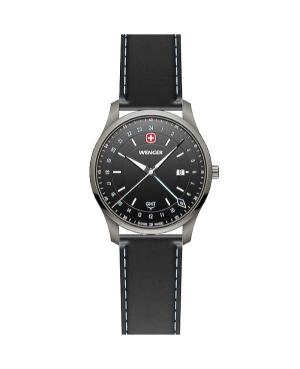 Men Klasické Swiss Quartz Analog Watch WENGER 01.1442.105 Černá Dial 42mm image 5