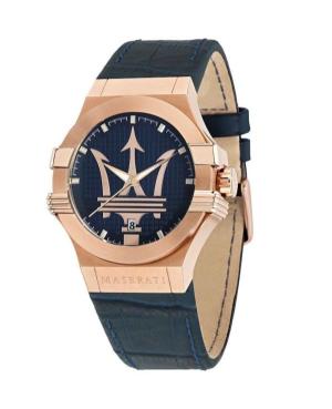 Men Fashion Quartz Analog Watch MASERATI R8851108027.. Blue Dial 42mm
