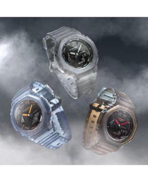 Men Sports Functional Diver Japan Quartz Digital Watch Timer CASIO GA-2100K-2AER G-Shock Orange Dial 45mm image 3