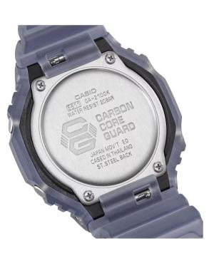 Men Sports Functional Diver Japan Quartz Digital Watch Timer CASIO GA-2100K-2AER G-Shock Orange Dial 45mm image 7