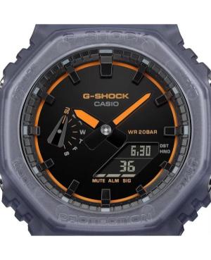 Vyriškas Sportinis Su funkcijomis Diver Japoniškas Kvarcinis Digital Watch Timer CASIO GA-2100K-2AER G-Shock Oranžinis Dial 7mm image 8