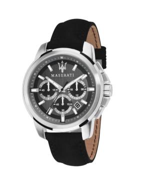 Men Klasické Quartz Analog Watch Chronograph MASERATI R8871621006.. Silver color Dial 44mm