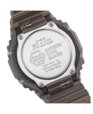 Men Sports Functional Diver Japan Quartz Digital Watch Timer CASIO GA-2100K-5AER G-Shock Rot Dial 45mm image 7