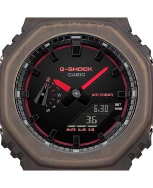 Men Sports Functional Diver Japan Quartz Digital Watch Timer CASIO GA-2100K-5AER G-Shock Rot Dial 45mm image 8