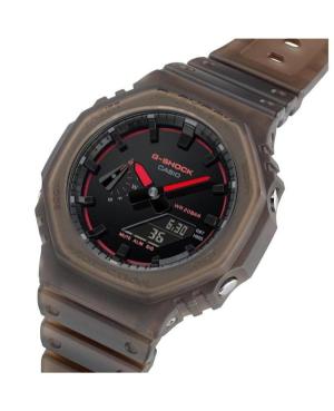 Men Sports Functional Diver Japan Quartz Digital Watch Timer CASIO GA-2100K-5AER G-Shock Rot Dial 45mm image 9