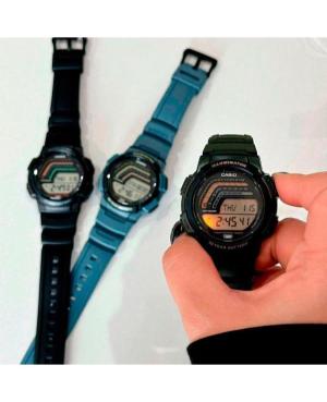 Men Sports Functional Japan Quartz Digital Watch Timer CASIO WS-1800-3AVEF Silver color Dial 45mm image 3