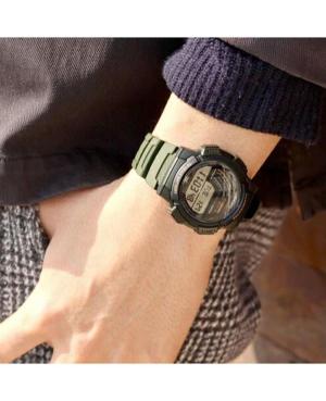 Men Sports Functional Japan Quartz Digital Watch Timer CASIO WS-1800-3AVEF Silver color Dial 45mm image 4