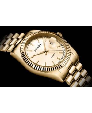 Men Classic Analog Swiss Quartz Watch ADRIATICA Gold color Dial 40mm A1090.1111Q image 4