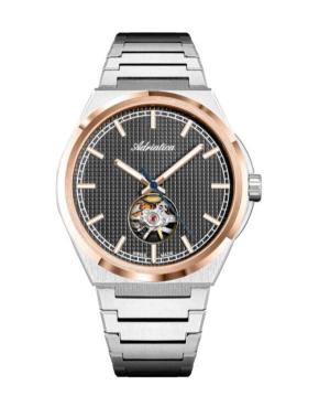 Men Classic Analog Swiss Automatic Watch ADRIATICA Black Dial 41mm A8348.R116A