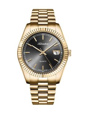 Vyriškas Classic Analog Swiss Kvarcinis Watch ADRIATICA Juodas Dial 40mm A1090.1116Q