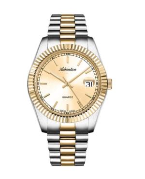 Mężczyźni Classic Analog Szwajcar kwarcowy Zegarek ADRIATICA Złoty kolor Wybierz 40mm A1090.2111Q