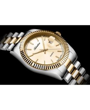 Men Classic Analog Swiss Quartz Watch ADRIATICA Gold color Dial 40mm A1090.2111Q image 4