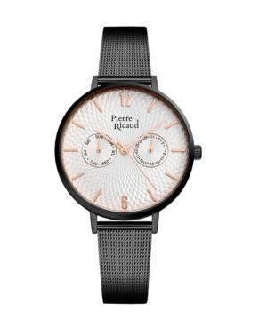 Women Classic Analog Quartz Watch PIERRE RICAUD Silver Dial 36mm P22110.B1R3QF