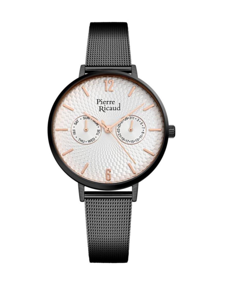 Women Classic Analog Quartz Watch PIERRE RICAUD Silver Dial 36mm P22110.B1R3QF
