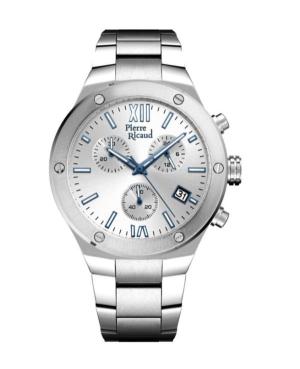 Men Classic Analog Watch Chronograph PIERRE RICAUD Silver Dial 41mm P97046.5163CH