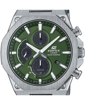Men Classic Japan Eco-Drive Analog Watch Chronograph CASIO EFS-S570D-3AUEF Green Dial 44mm image 5
